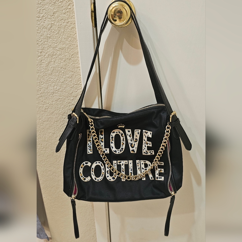 Juicy Couture Black And Gold Shoulder Bag View 6